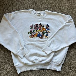 Vintage Disney Embroidered Sweatshirt Crewneck